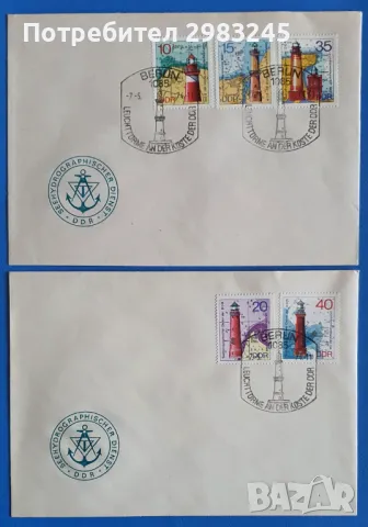 ГДР 1974, FDC1 + FDC2 , снимка 1 - Филателия - 48777343