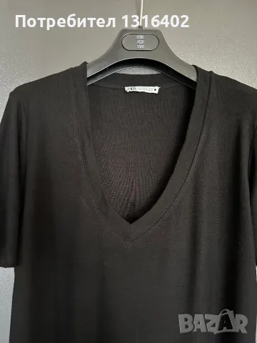 Блузка рипс Zara, размер XL, снимка 3 - Тениски - 47382606