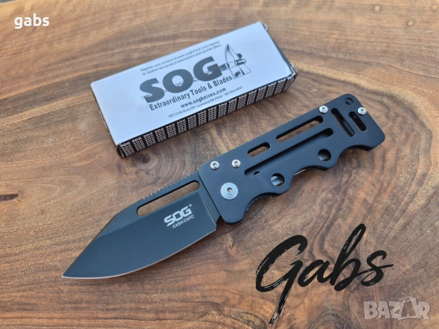 Сгъваем нож SOG Cash Card щипка за пари и карти EZ-4, снимка 2 - Ножове - 54257678