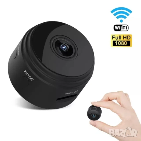 WiFi Full HD мини скрита камера с нощно виждане, за кола, автомобил, снимка 3 - Други - 52168073