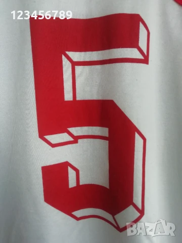 България 1992-1993 Петър Хубчев #5 Adidas мачова оригинална футболна тениска фланелка , снимка 3 - Тениски - 50887596