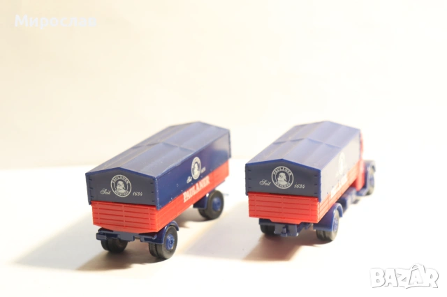 H0 1/87 MAN РЕМАРКЕ КАМИОН МОДЕЛ ТИР, снимка 5 - Колекции - 53200941