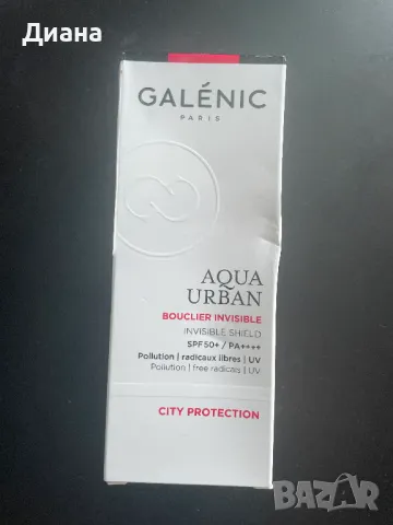 Galenic Aqua Urban Невидим щит за лице SPF50+, снимка 1 - Козметика за лице - 47434088