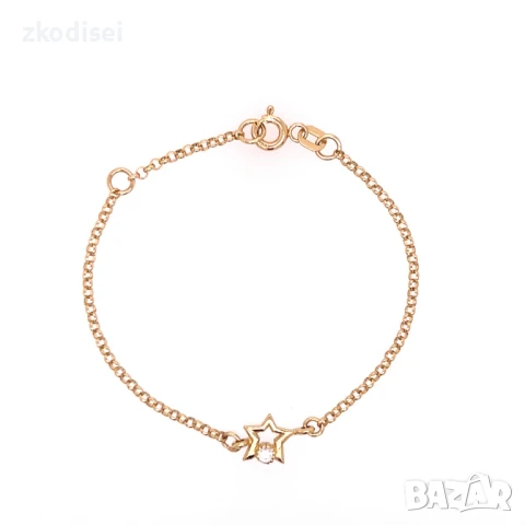 Златна детска гривна 1,40гр. 13,5см. 14кр. проба:585 модел:32097-5