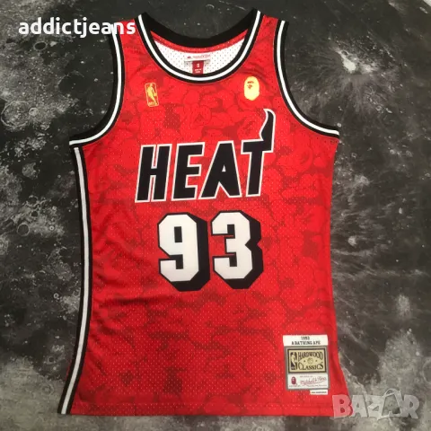 Мъжки потник Mitchell&Ness Bape 93 Miami Heat размер XXL, снимка 3 - Спортни дрехи, екипи - 48795241