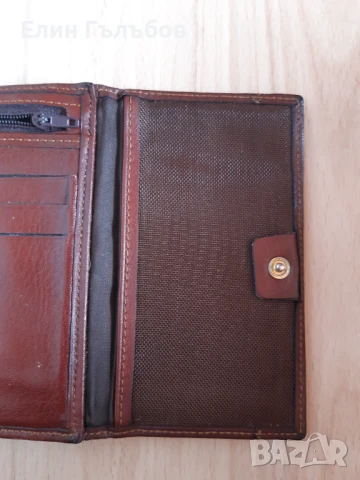 Портфейл, мъжки естествена кожа, цвят-бордо, снимка 6 - Портфейли, портмонета - 51007557