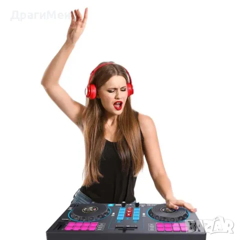 DJ пулт за деца 14 в 1, черен, снимка 1 - Музикални играчки - 46888636