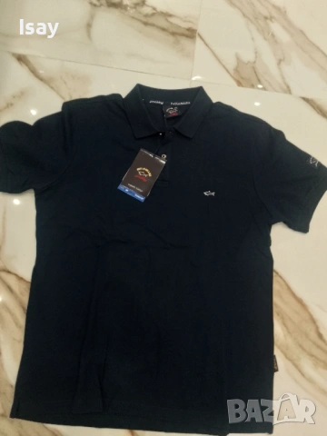 Мъжка тениска Паул Шарк в тъмно син цвят 2ХЛ последен размер , снимка 8 - Тениски - 53169125