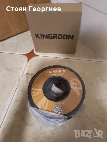 Kingroon PLA филамент 1.75 мм 3D принтер филамент черен Pla филамент 1 кг филамент, снимка 1