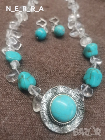 Комплект от естествени камъни, снимка 4 - Бижутерийни комплекти - 53464891