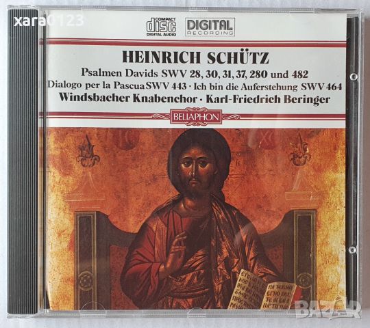 Heinrich Schütz, Windsbacher Knabenchor, Karl-Friedrich Beringer, снимка 1 - CD дискове - 46303700