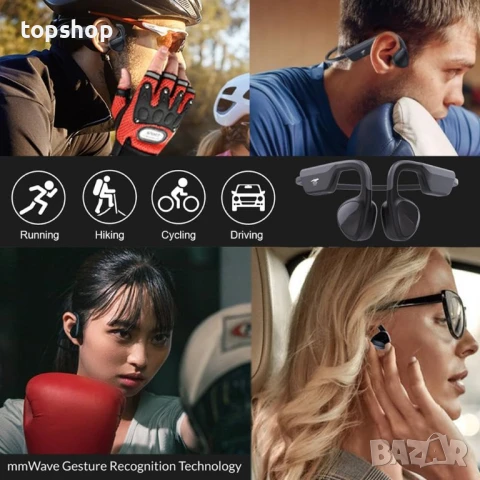 Слушалки LaJao Smart AI Разпознаване на жестове Bluetooth IP67, снимка 3 - Безжични слушалки - 50525771