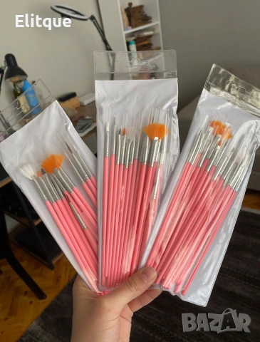 Комплект от 15 броя четки за маникюр и педикюр ZJY53, снимка 5 - Продукти за маникюр - 53396789