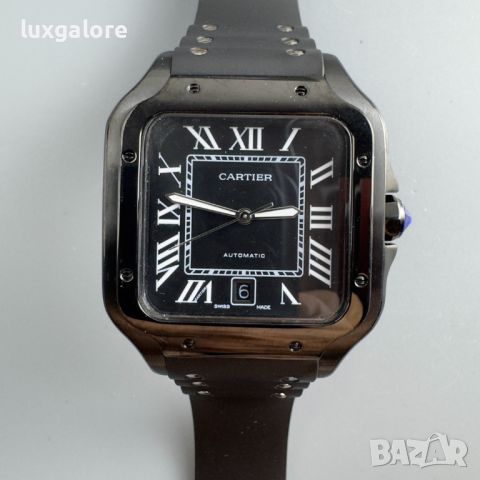 Мъжки часовник Cartier Santos de Cartier с автоматичен механизъм, снимка 3 - Мъжки - 46628969