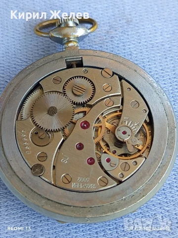 Стар джобен часовник МЪЛНИЯ СССР много красив рядък модел 48645, снимка 6 - Антикварни и старинни предмети - 51094245