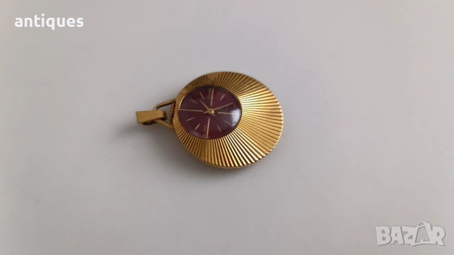 Позлатен дамски часовник - колие - SLAVA - 17 jewels - №5, снимка 3 - Антикварни и старинни предмети - 53731481