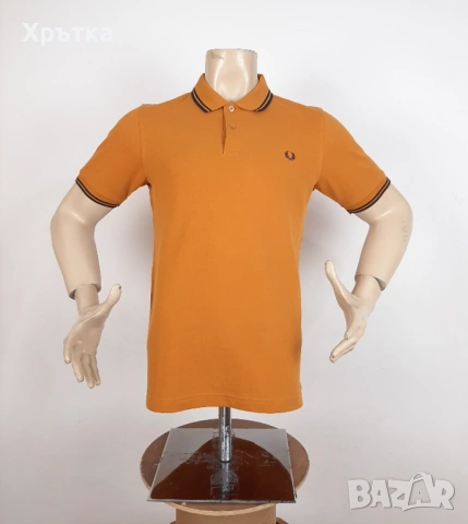 Fred Perry - Оригинална мъжка тениска с яка размер S, снимка 2 - Тениски - 53638184