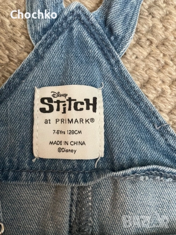 Дънкова рокля Стич / Stitch, снимка 2 - Детски рокли и поли - 51724277