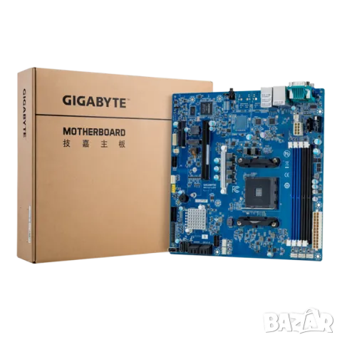 Нова Дънна платка Gigabyte mATX MC12-LE0 s. AM4/DDR4/2x GB LAN, снимка 1 - Дънни платки - 47263829