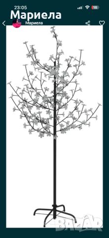 Коледно лед/LED черешово дърво с 120 диода, снимка 2 - Лед осветление - 46379847