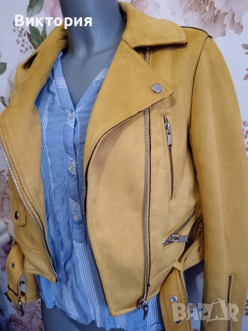 велурено яке zara +риза, снимка 3 - Якета - 52901861