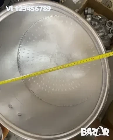 Бакър.Алуминиев /Арабски/ алуминиев казан с капак 115 л. /104 л; 128 л/ джамийски, снимка 4 - Съдове за готвене - 53824747