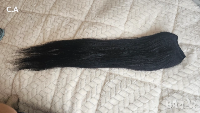 100% Естествена коса, снимка 3 - Аксесоари за коса - 54281072