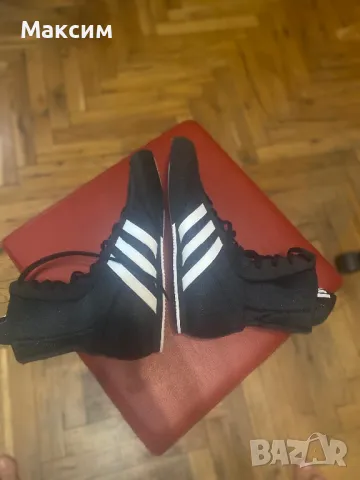 Боксови обувки Adidas Box Hog black, снимка 4 - Бокс - 47346622