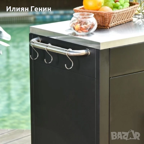 Кухненска количка HOMCOM с колелца, снимка 4 - Маси - 52522456