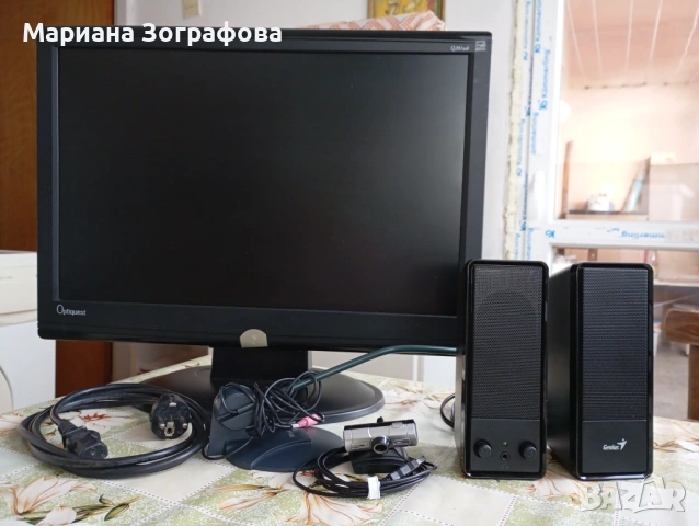 Телевизор SAMSUNG PLANO, Монитор Optiquest Q201 WB-2, Клавиатури, Компют. периферия, Столове и маса, снимка 10 - Други ценни предмети - 48914837