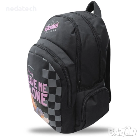 Ученическа раница Decks с плюшено мече, 33x18x48см., снимка 3 - Ученически пособия, канцеларски материали - 51482213