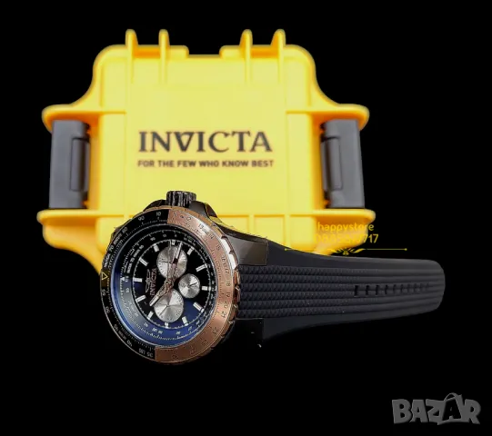 часовник INVICTA Aviator rose gold Chronograph 50 mm, Инвикта нов , снимка 4 - Мъжки - 47161157