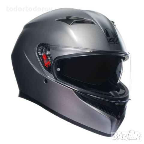 Мото каска AGV K3 E2206 GRAY MATT 2024,размер XS 53-54см.очила, снимка 1 - Аксесоари и консумативи - 46401850