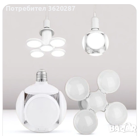 Сгъваема LED лампа 40W, снимка 8 - Лампи за таван - 53234555
