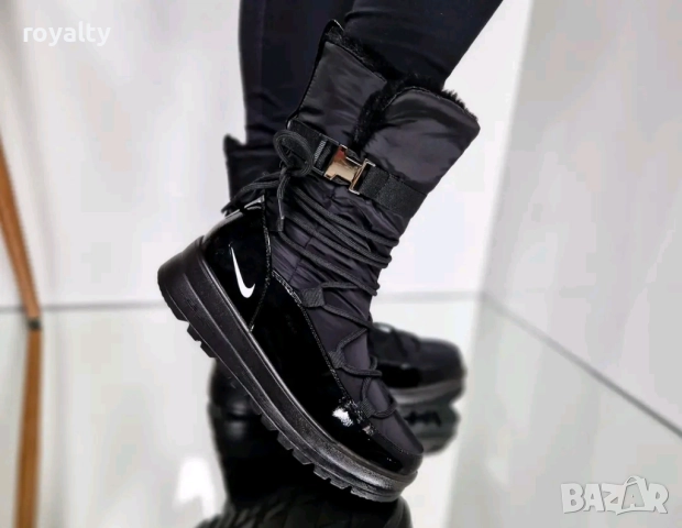 Nike Дамски Черни Зимни Апрески с Вата Найк , снимка 3 - Дамски апрески - 52932862