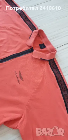 Hackett Aston Martin  3/4 Zip Pique Stretch Cotton Mens Size 2XL - 3XL  ОРИГИНАЛ! Мъжка Тениска!