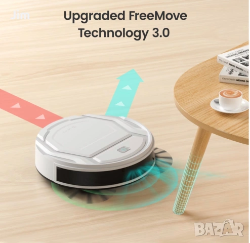 Прахосмукачка робот Lefant M210P, смарт навигация, за животински косми, 27.94x27.94x7.6cm, снимка 2 - Прахосмукачки - 53889708