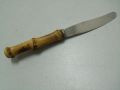 № 7583 старо малко ножче - Solingen   - дължина 12,5 см острие 6 см  - дръжка - бамбук, снимка 3
