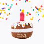 lifefav Dog Birthday Cake Toy Скърцаща играчка за кучета, торта със свещ, подарък за рожден ден 