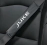 2бр-19лв карбон кожа калъфи за колан с надпис Juke за Nissan Juke + подарък, снимка 2