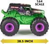 Кола с дистанционно управление Monster Jam 1-64th Grave Digger, играчка за деца, зелено, снимка 6