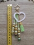 Украшение за чанта Седефено сърце ръчна изработка, снимка 3