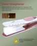HS Onsing Steam Straightener,Преса за коса с функция за пара 120°C ~ 200°C, Турмал керам плочи, снимка 3