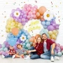 Нов Пастелен комплект балони с маргаритки за baby shower и парти декор, снимка 5