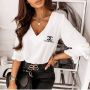 Chanel елегантна блуза , снимка 1 - Блузи с дълъг ръкав и пуловери - 45802656