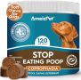 AmeizPet Храносмилателни ензими против ядене на фекалий, 120 меки лакомства за кучета, 270 грама