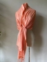 Коралово розов шал от 100 % кашмир, снимка 6