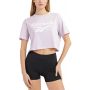 Дамска тениска reebok identity crop tee purple, снимка 2