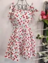 Дамска рокля с черешки/бяла и черна/, снимка 1