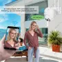 ICSEE Куполна PTZ IP CAMERA 8MP WiFi Външна ВОДОУСТОЙЧИВА камера Wi-Fi, снимка 6